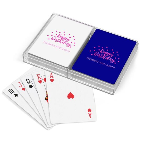 Design Your Own Birthday Double Deck Playing Cards